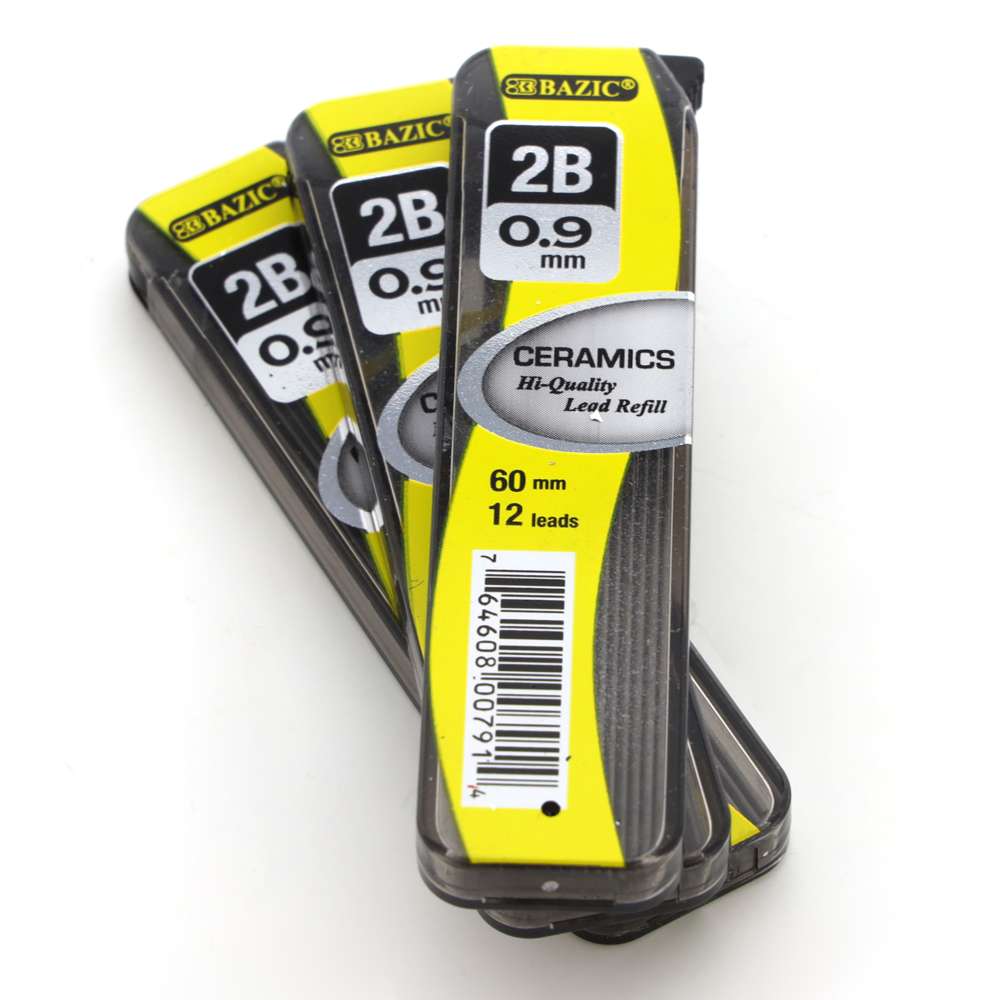 12 Ct. 0.9 mm Ceramics High-Quality Mechanical Pencil Lead (3/Pack)