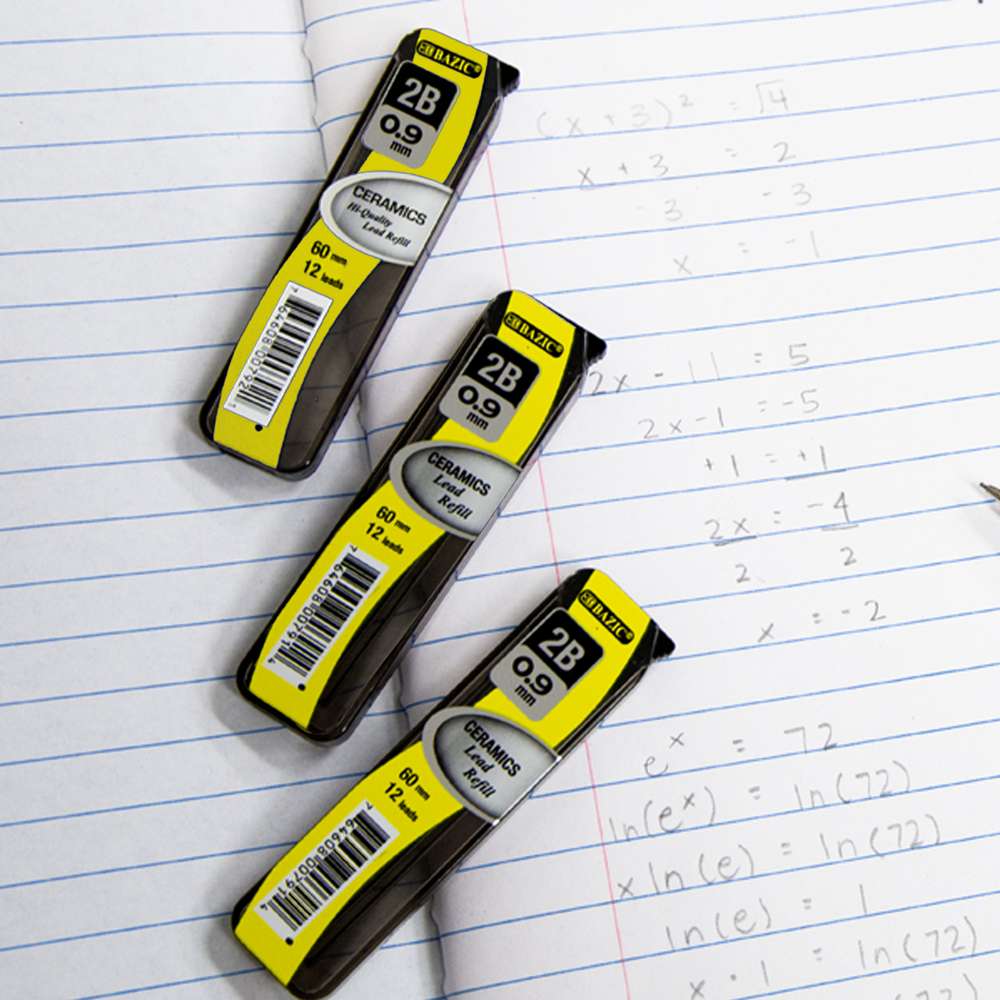 12 Ct. 0.9 mm Ceramics High-Quality Mechanical Pencil Lead (3/Pack)