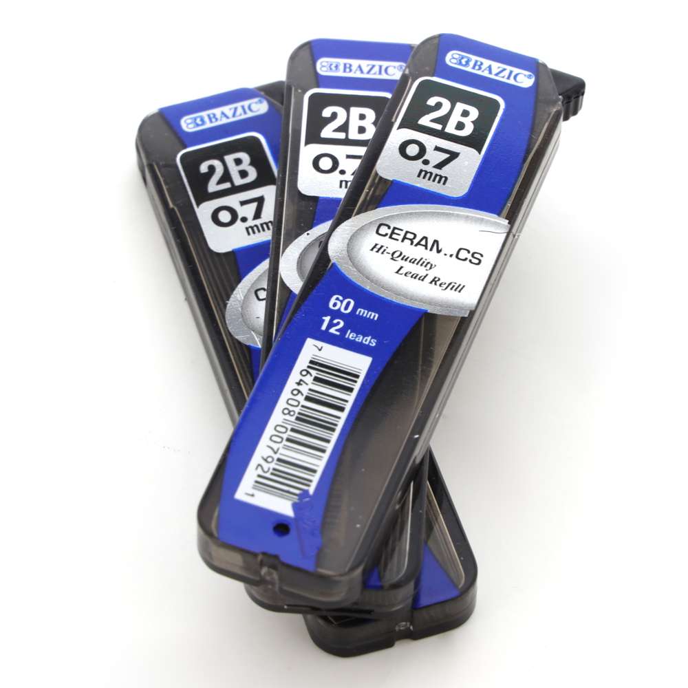 12 Ct. 0.7 mm Ceramics High-Quality Mechanical Pencil Lead (3/Pack)