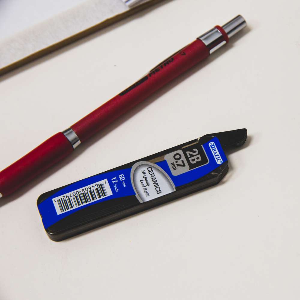 12 Ct. 0.7 mm Ceramics High-Quality Mechanical Pencil Lead (3/Pack)