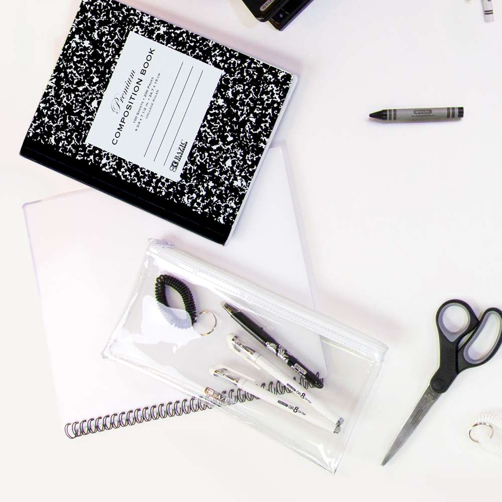 11" x 5" Clear Pencil Pouch