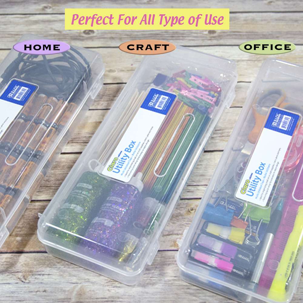 Clear Multipurpose Ruler Length Utility Box