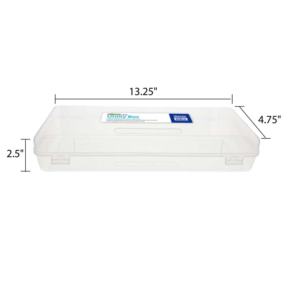 Clear Multipurpose Ruler Length Utility Box