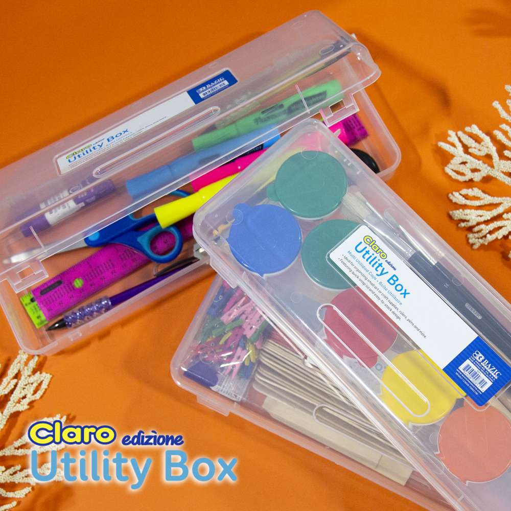 Clear Multipurpose Ruler Length Utility Box