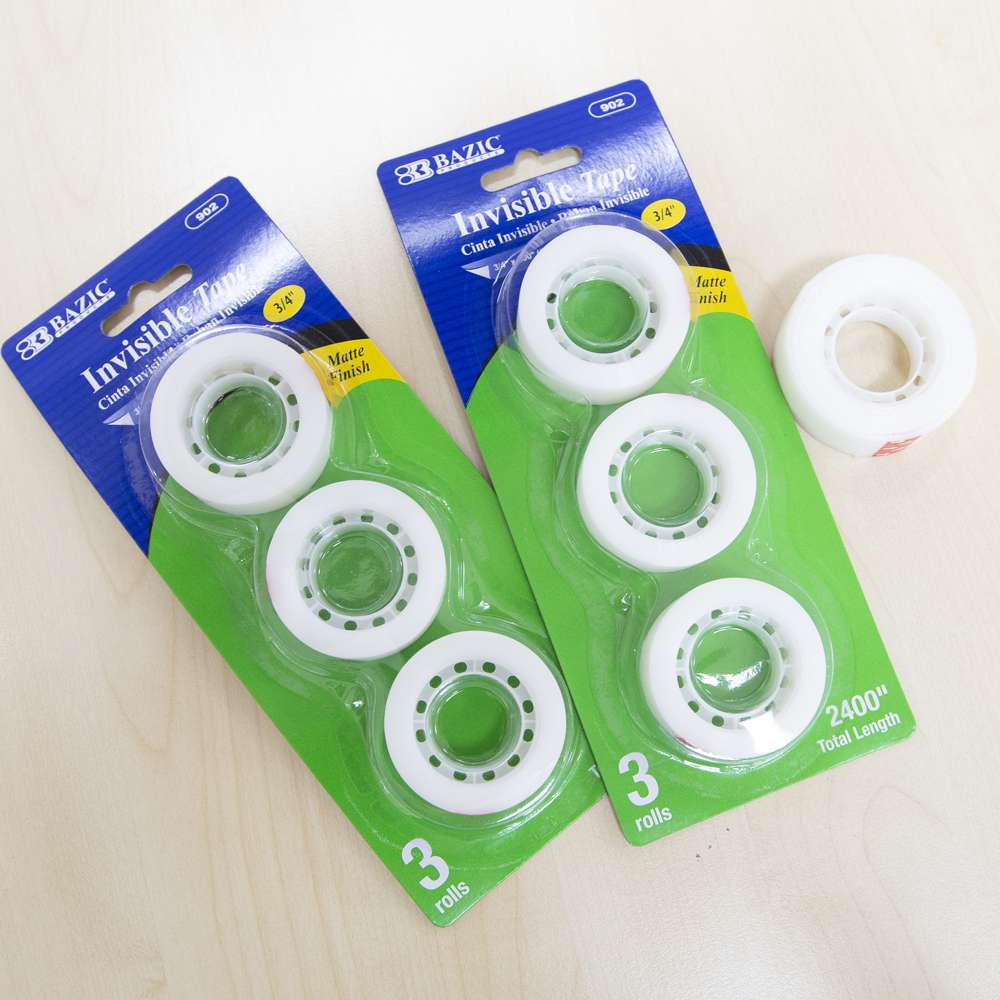 3/4" X 800" Invisible Tape Refill (3/Pack)