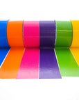 1.88" X 10 Yard Assorted Fluorescent Colored Duct Tape (6 units)