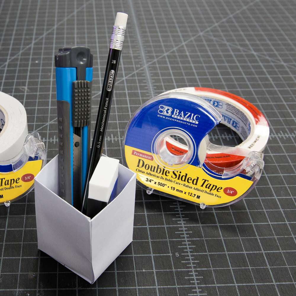 3/4" X 500" Double Sided Permanent Tape w/ Dispenser