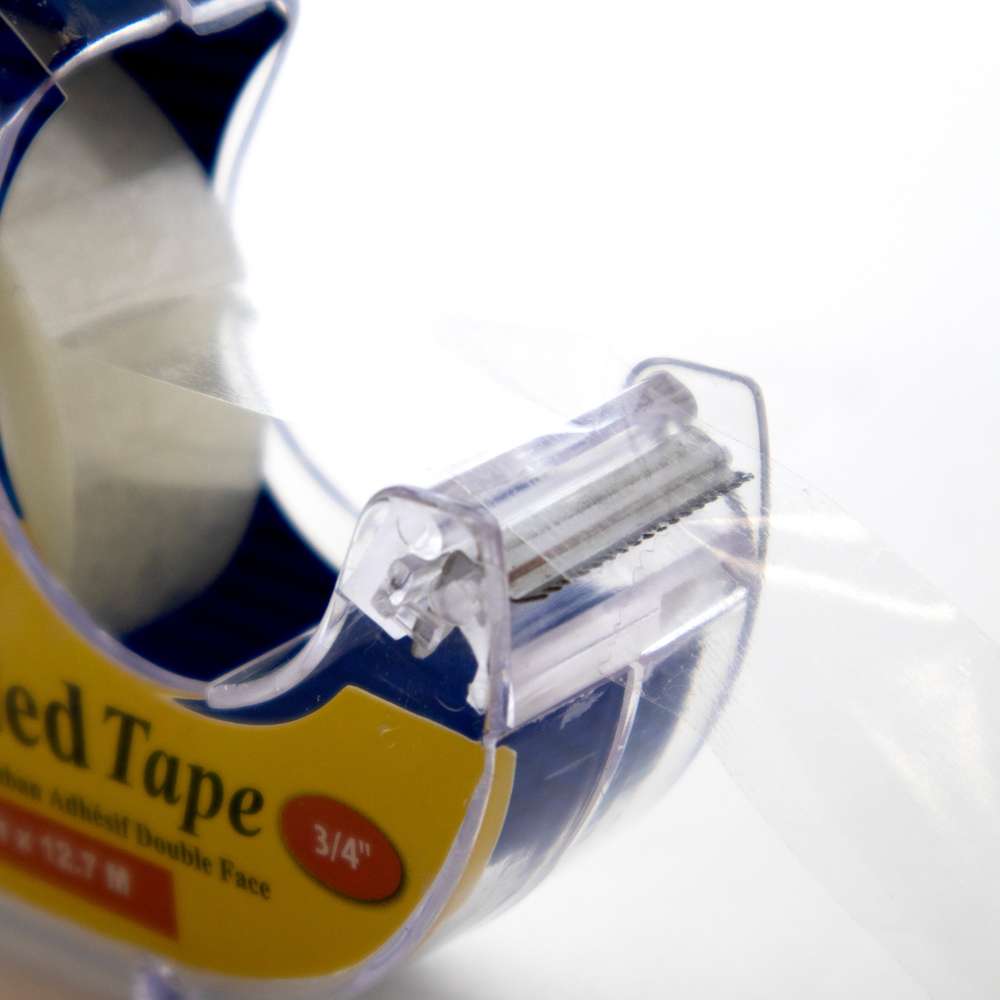 3/4" X 500" Double Sided Permanent Tape w/ Dispenser