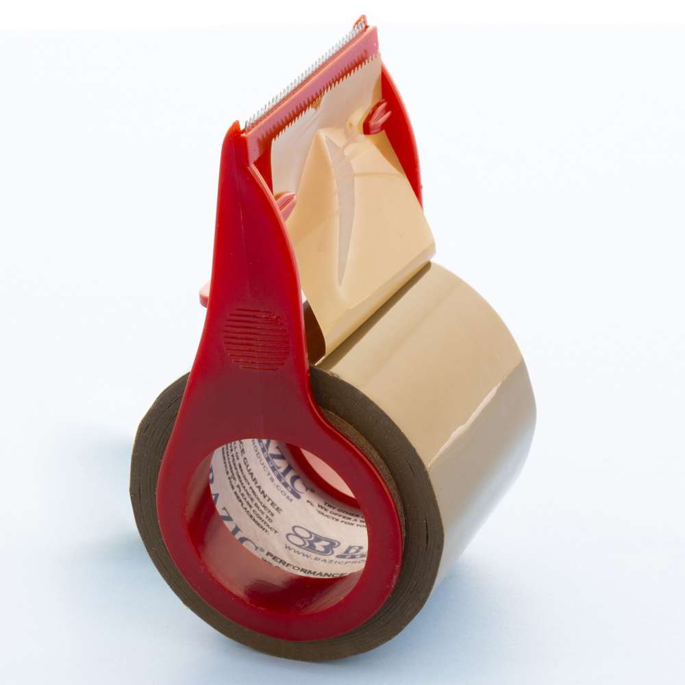 1.88" X 800" Tan Packaging Tape w/ Dispenser