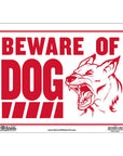 12" X 16" Beware of Dog Sign