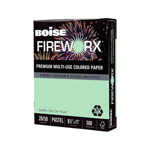 Boise FIREWORX 8.5" X 11" Popper-Mint Green Colored Paper (500 Sheets/Ream)