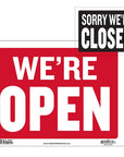 9" X 12" Open Sign w/ Closed Sign on Back