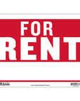9" X 12" For Rent Sign