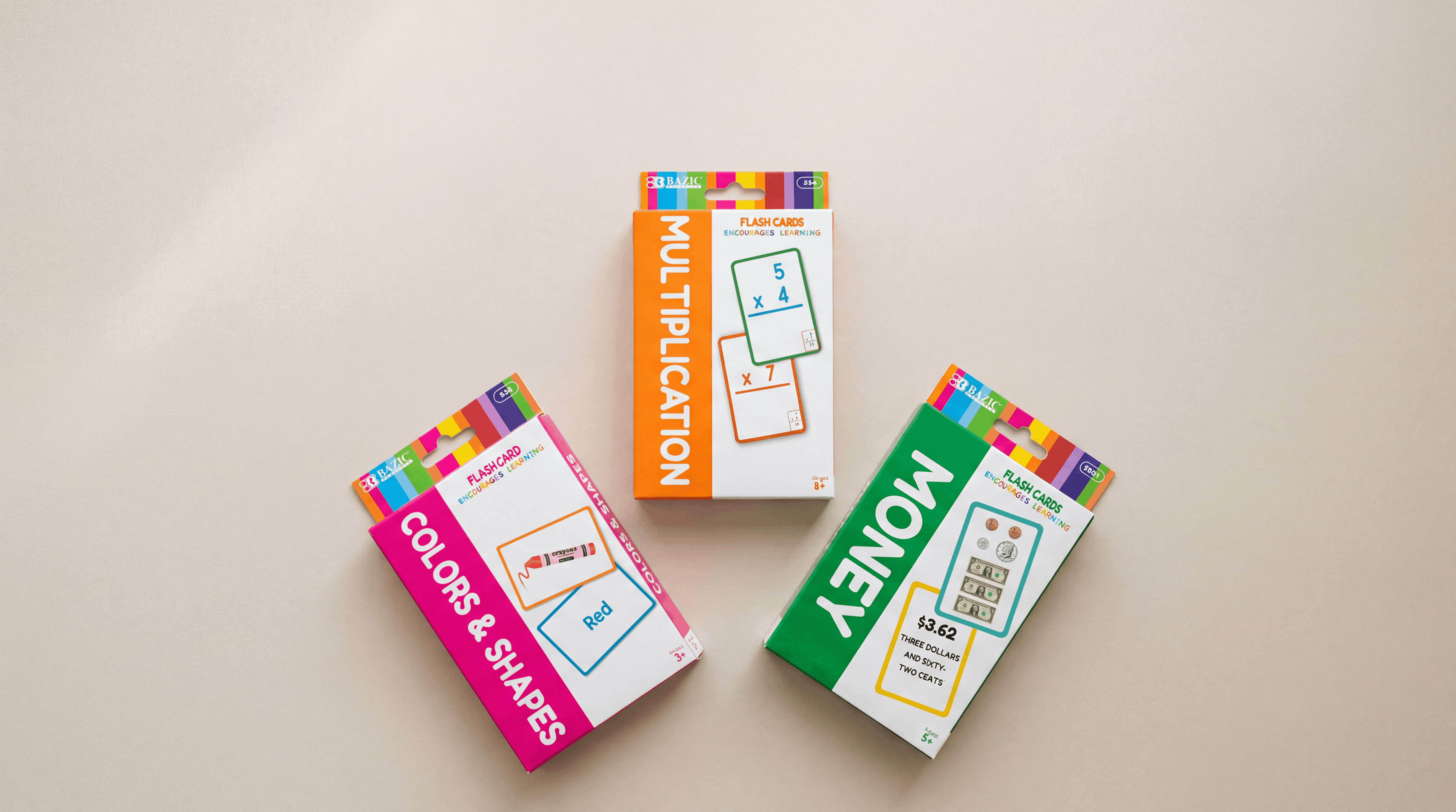 Flash Cards & Index Cards for Study & Class | BAZIC – BAZIC Store