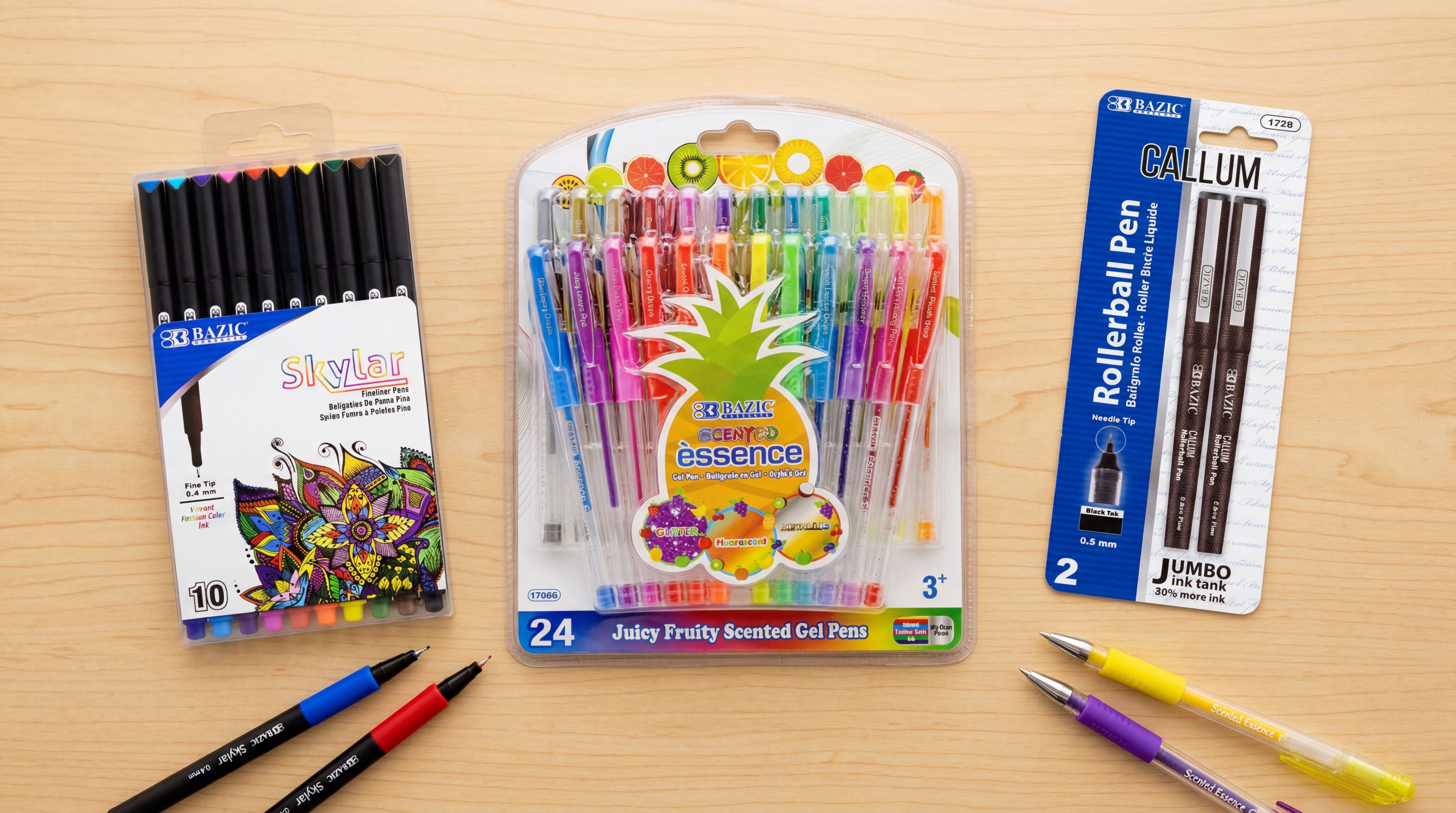 Types of Pens Explained: Gel, Ballpoint, Rollerball & More – BAZIC Store