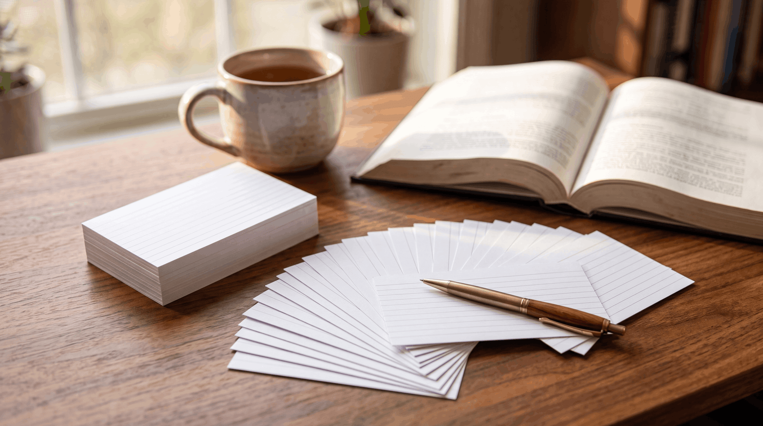 Index Card and Flashcard Study Methods That Beat Rereading