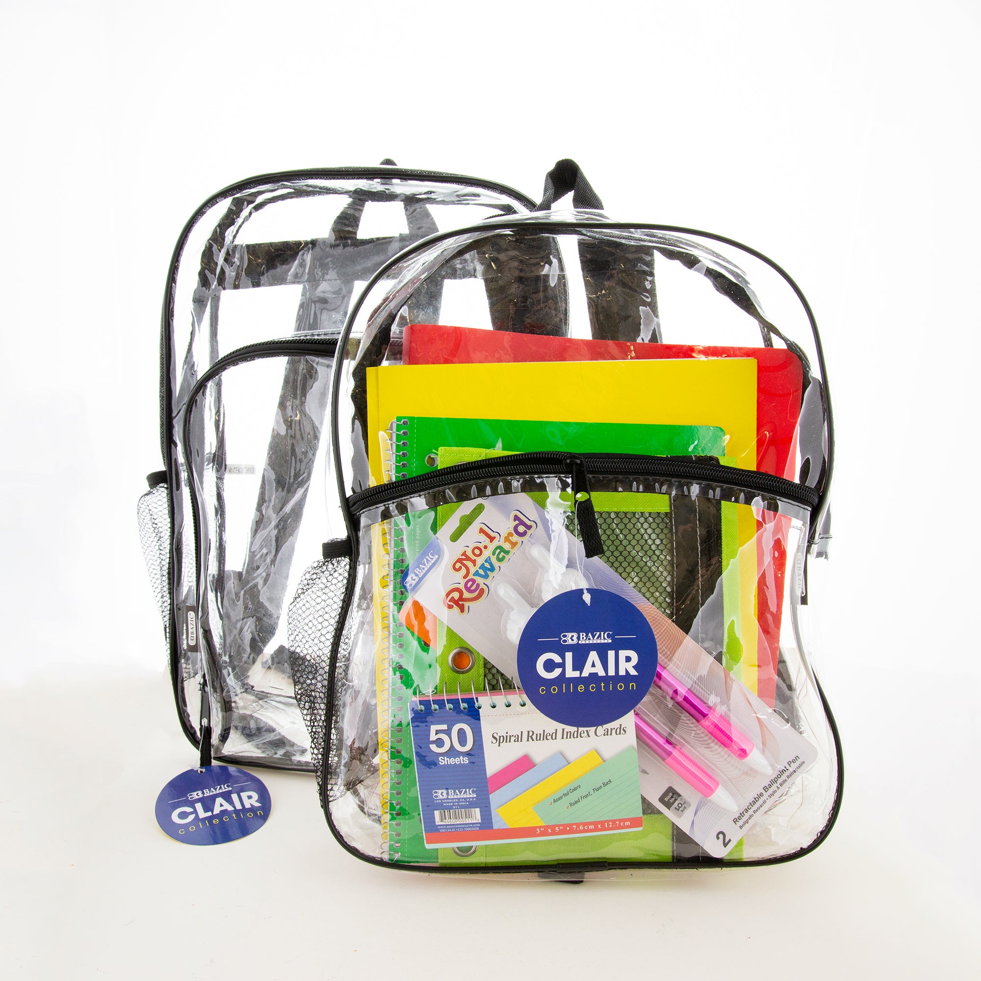 Clair Clear Backpack, 17 in, Stadium Book Bag