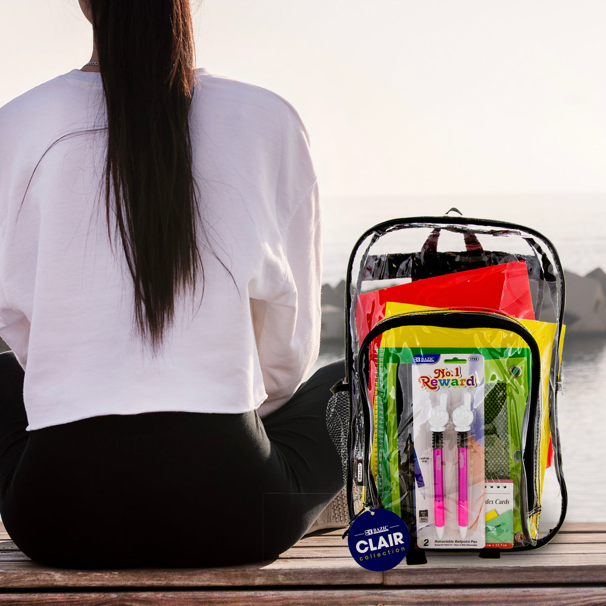 17 in Clair Clear Backpack, Stadium Approved