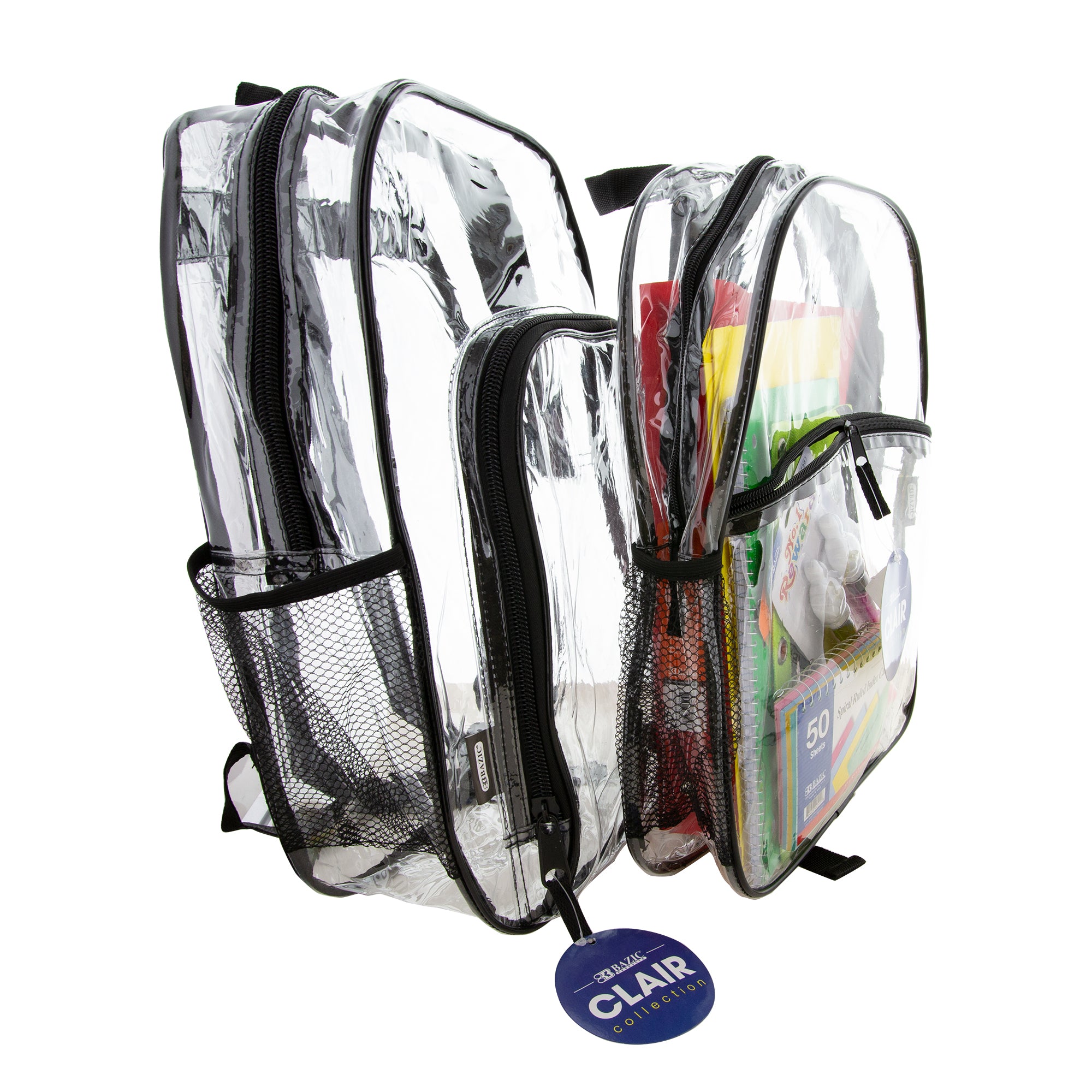 Clair Clear Backpack, 15 in, Stadium Book Bag