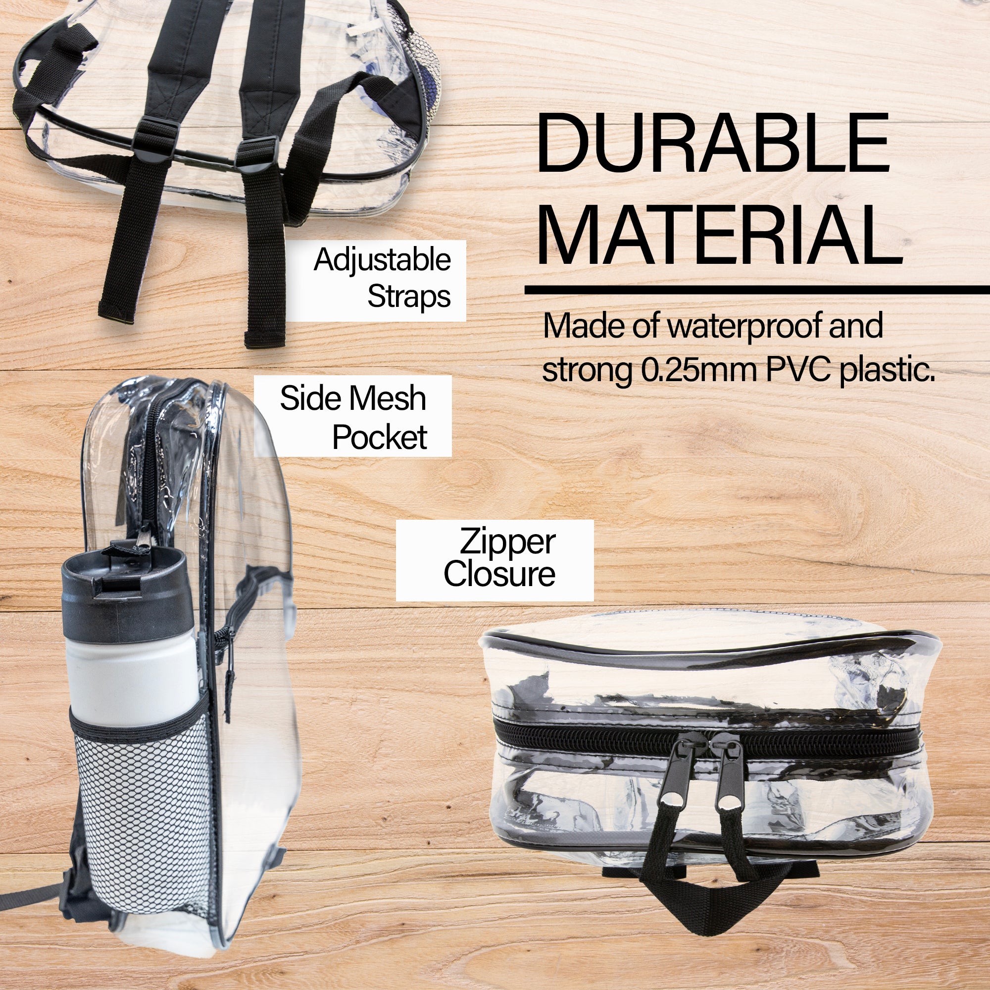 15&quot; Clair Clear Backpack