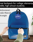 16" Blue Basic Backpack