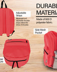 16" Red Basic Backpack