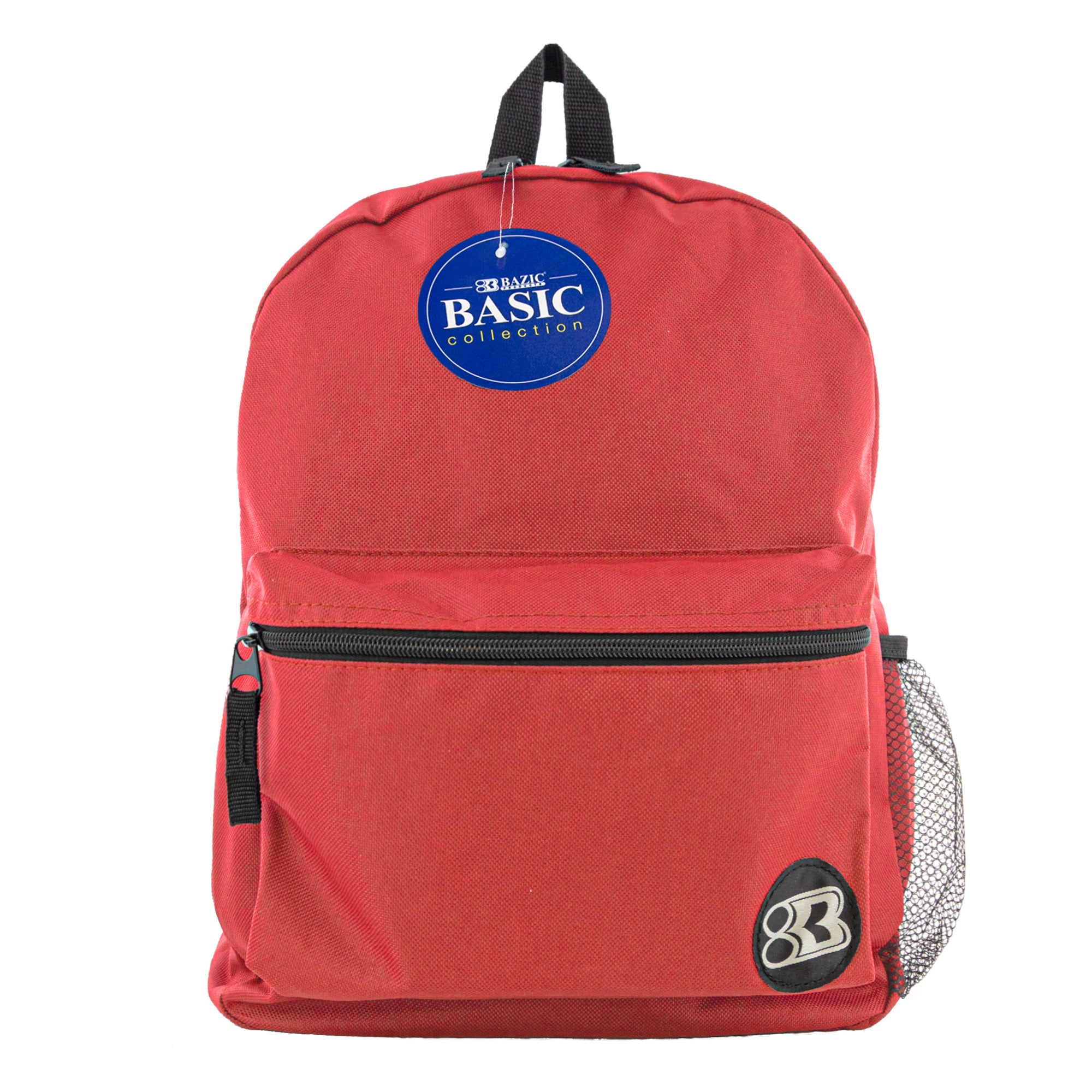 Backpack, Red School Backpack With Front Pocket
