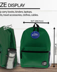 16" Green Basic Backpack