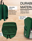 16" Green Basic Backpack