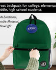 16" Green Basic Backpack