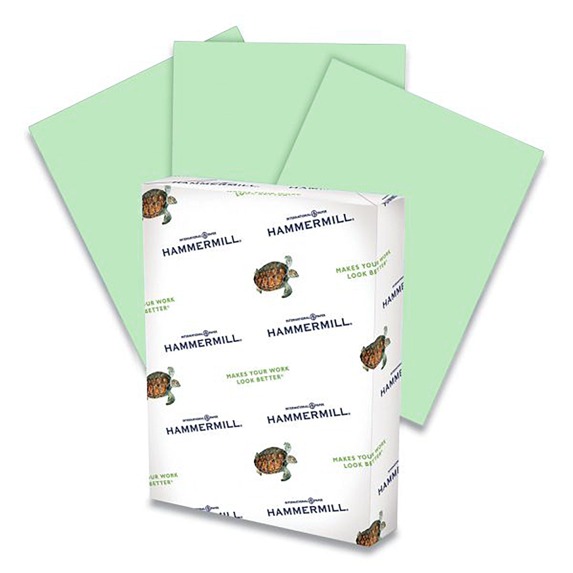 Deluxe Colored Paper, 20 lb Bond Weight, 8.5 x 11, Green, 500/Ream - Zerbee