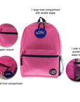 16" Fuchsia Basic Backpack