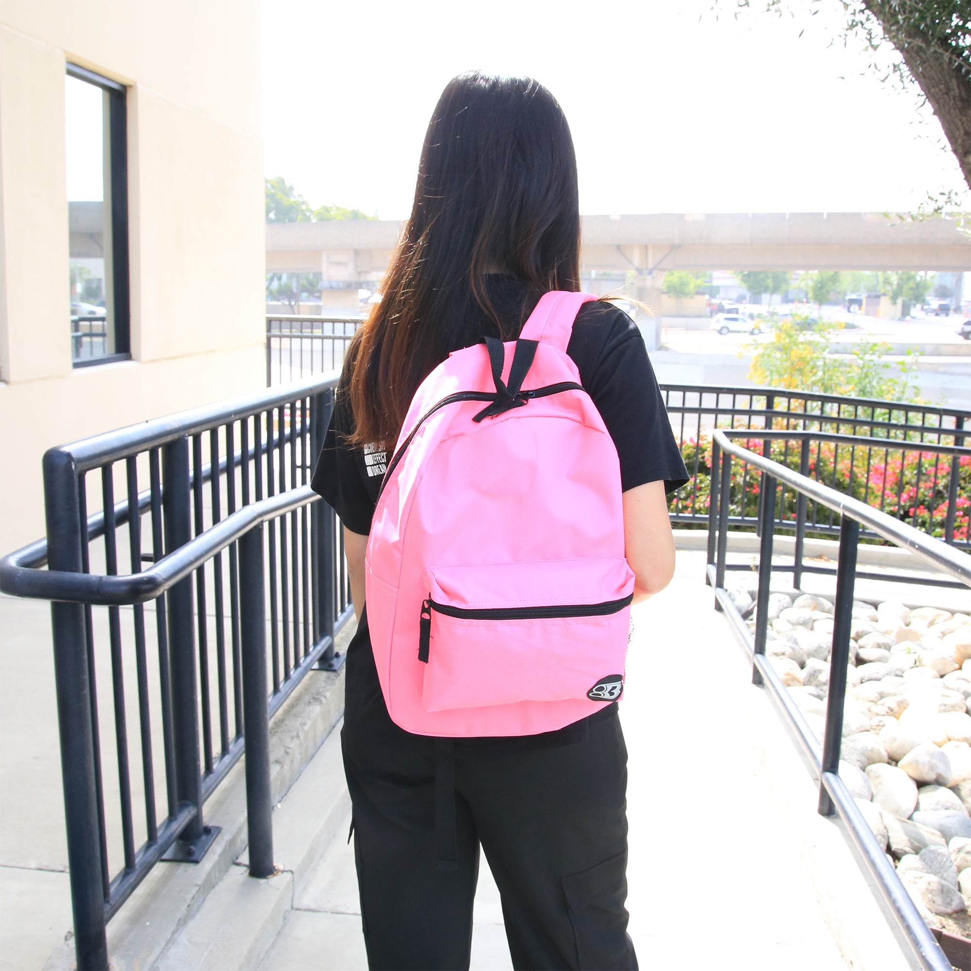 16&quot; Fuchsia Basic Backpack