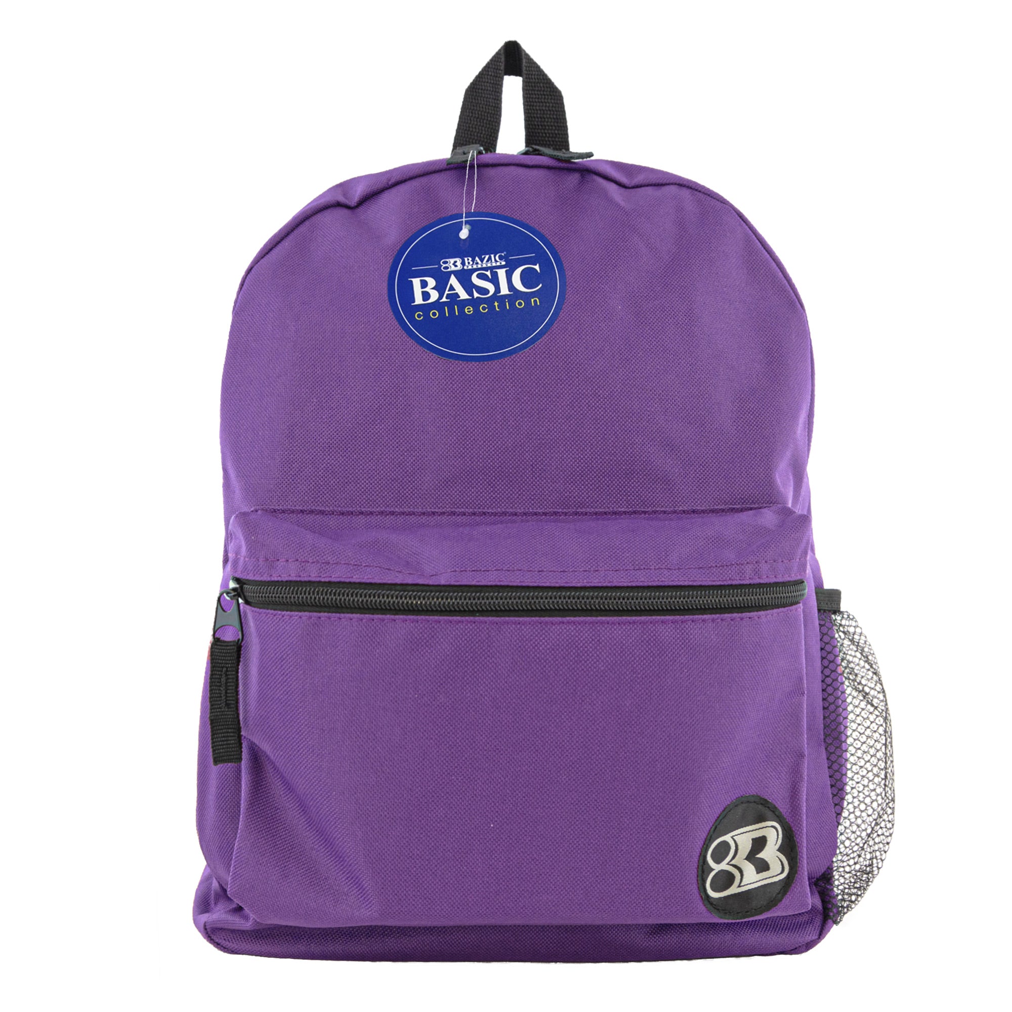Purple Basic School Backpack, 16 Inch Book Bag