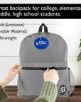 16" Gray Basic Backpack