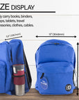 17" Blue Classic Backpack