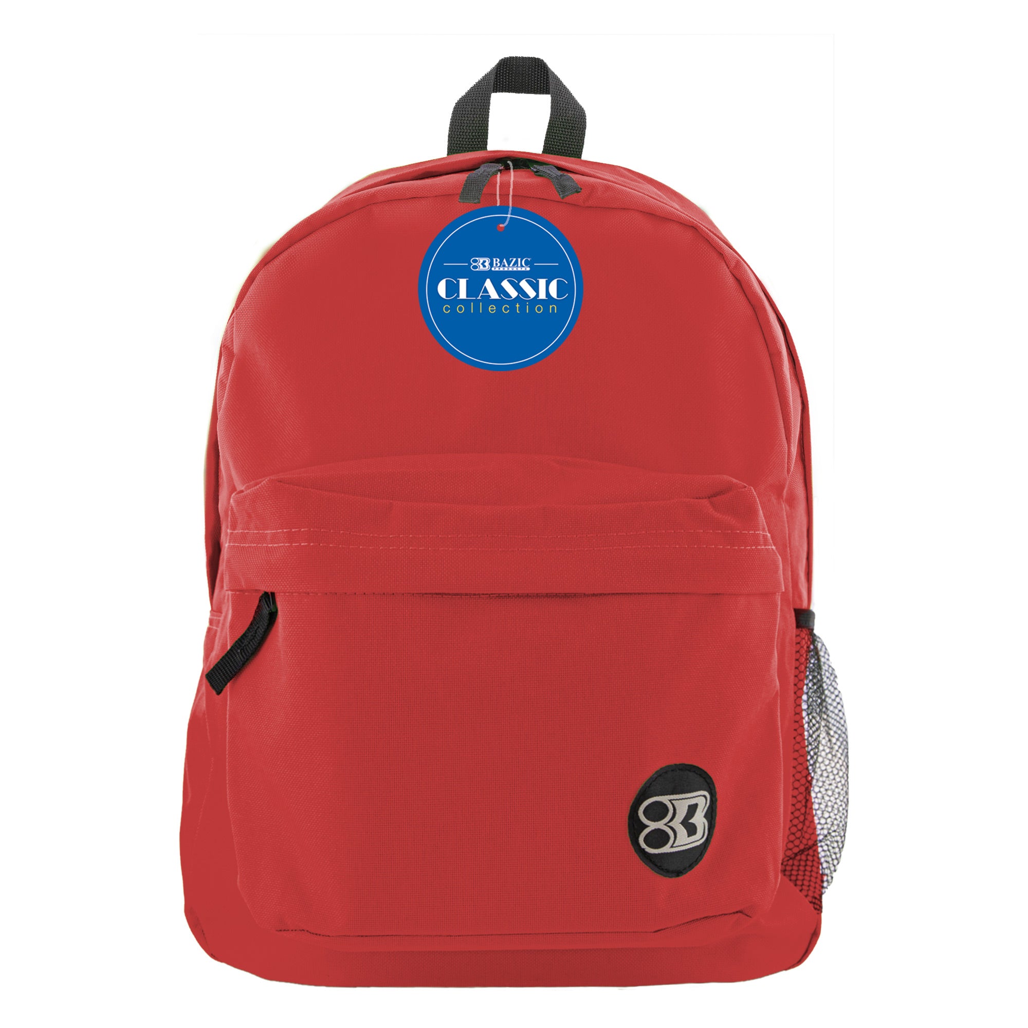 Red Classic School Backpack, 17 Inch Book Bag