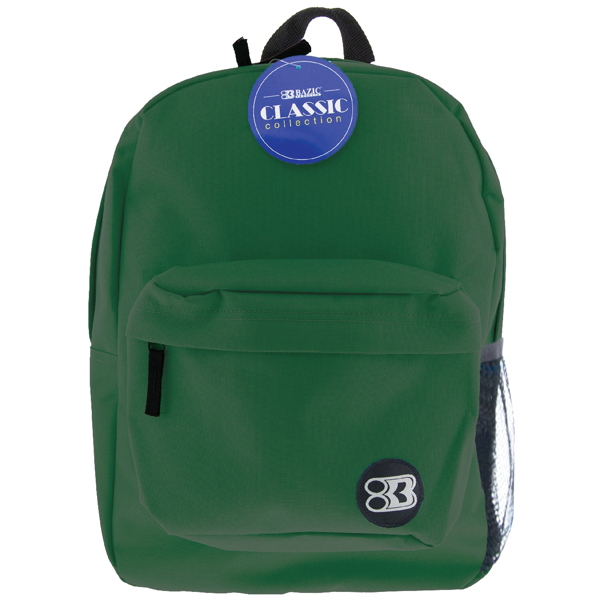 Green Classic School Backpack, 17 Inch Book Bag