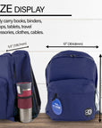 17" Navy Blue Classic Backpack