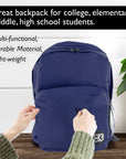 17" Navy Blue Classic Backpack