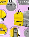 17" Mustard Classic Backpack