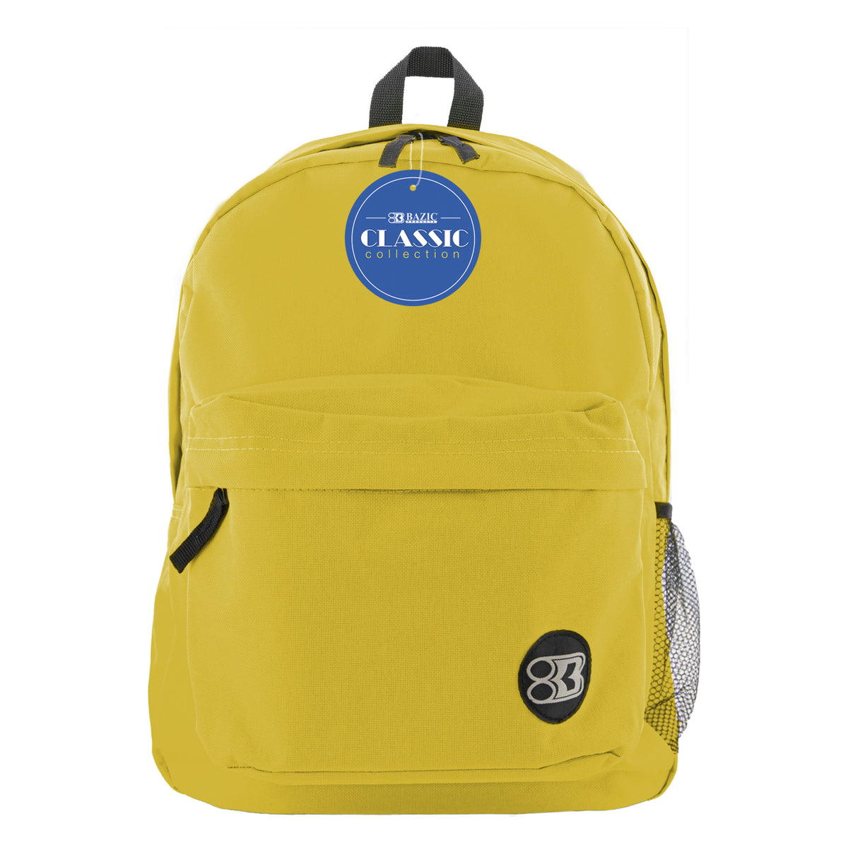 BAZIC 17 in Mustard Classic School Backpack