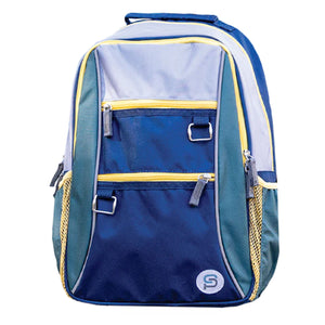 Sydney Paige x BAZIC 16" VALENCIA Blue Color Block Backpack