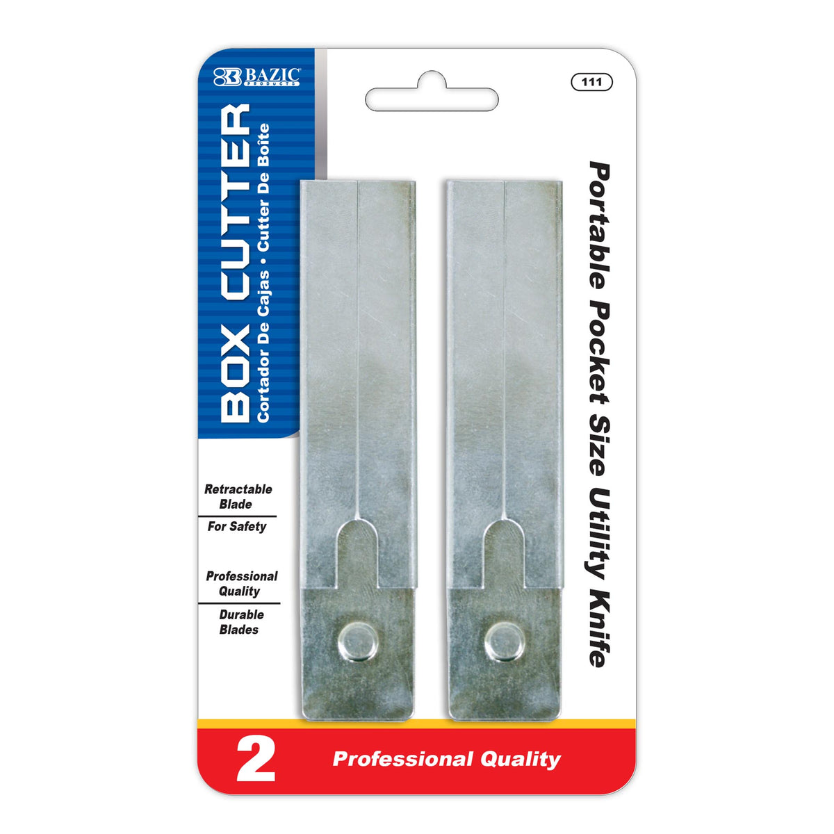 BAZIC Carton Box Cutters, Retractable