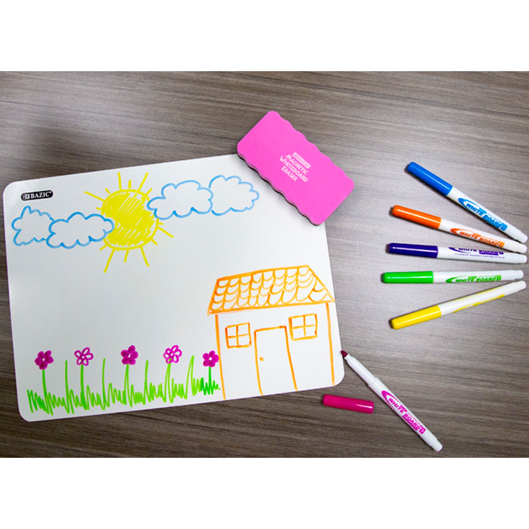 Fine Tip Bright Color Dry-Erase Marker (6/Pack)
