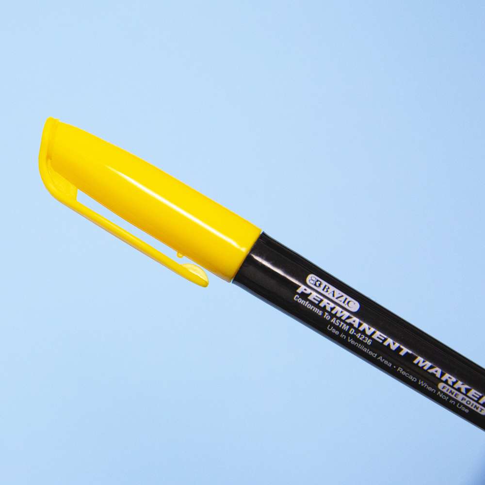 Bright Color Fine Tip Permanent Markers, Pocket Clip