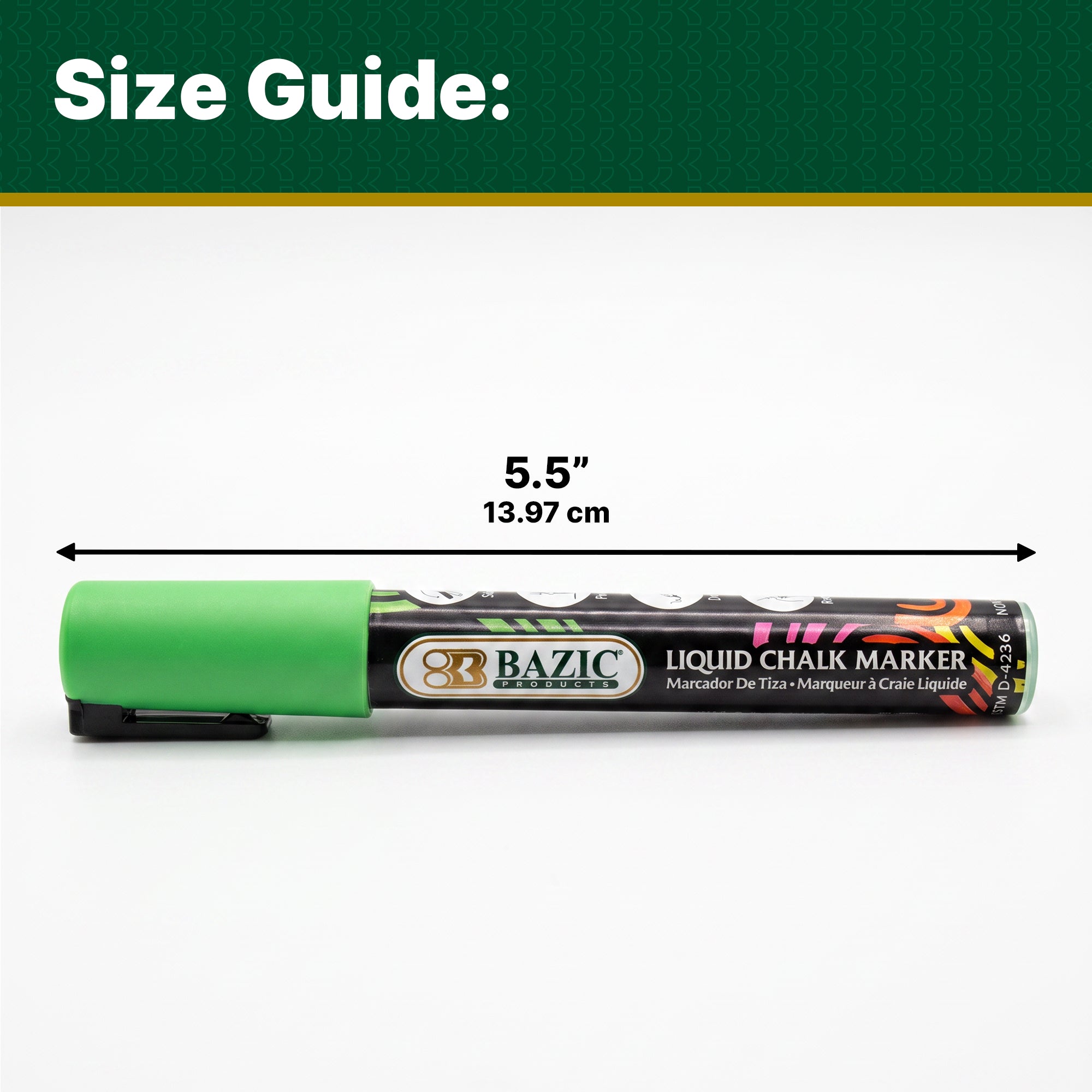 Liquid Chalk Markers, Reversible Tip, 8 Colors, Wet-Erase