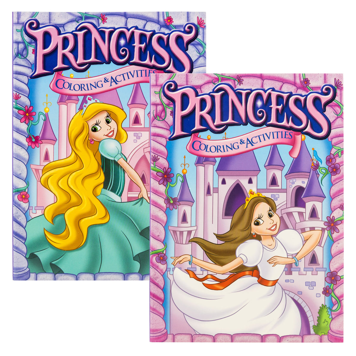 Jumbo Princess Coloring and Activity Books