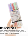 5 Colors Dual-Tip Creative Markers