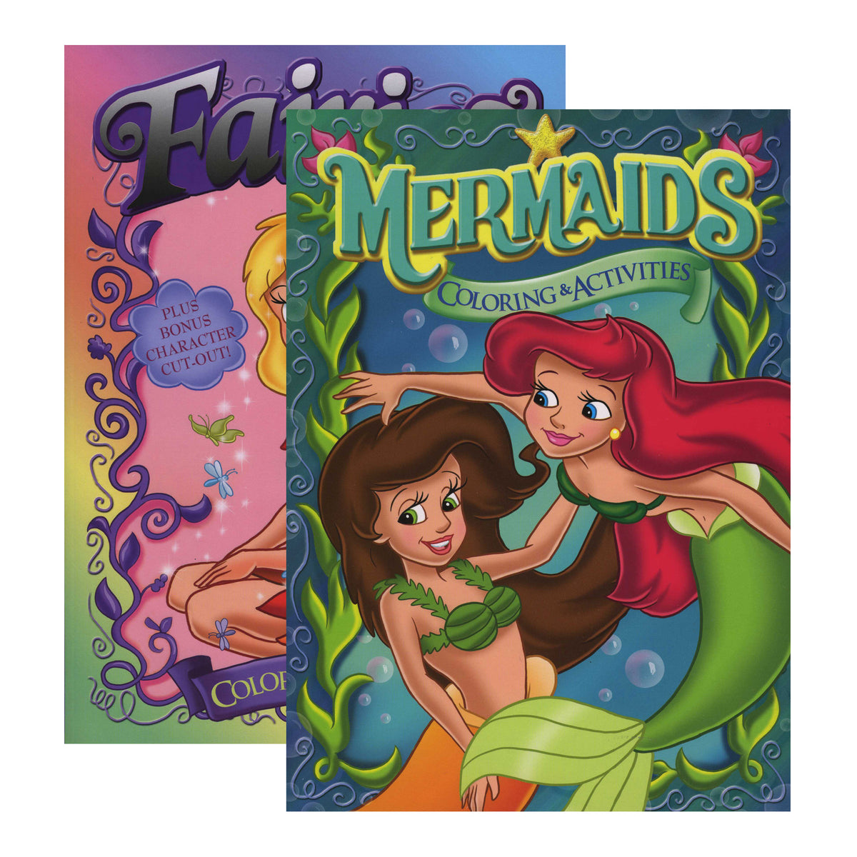 Jumbo Fairies and Mermaids Coloring and Activity Books